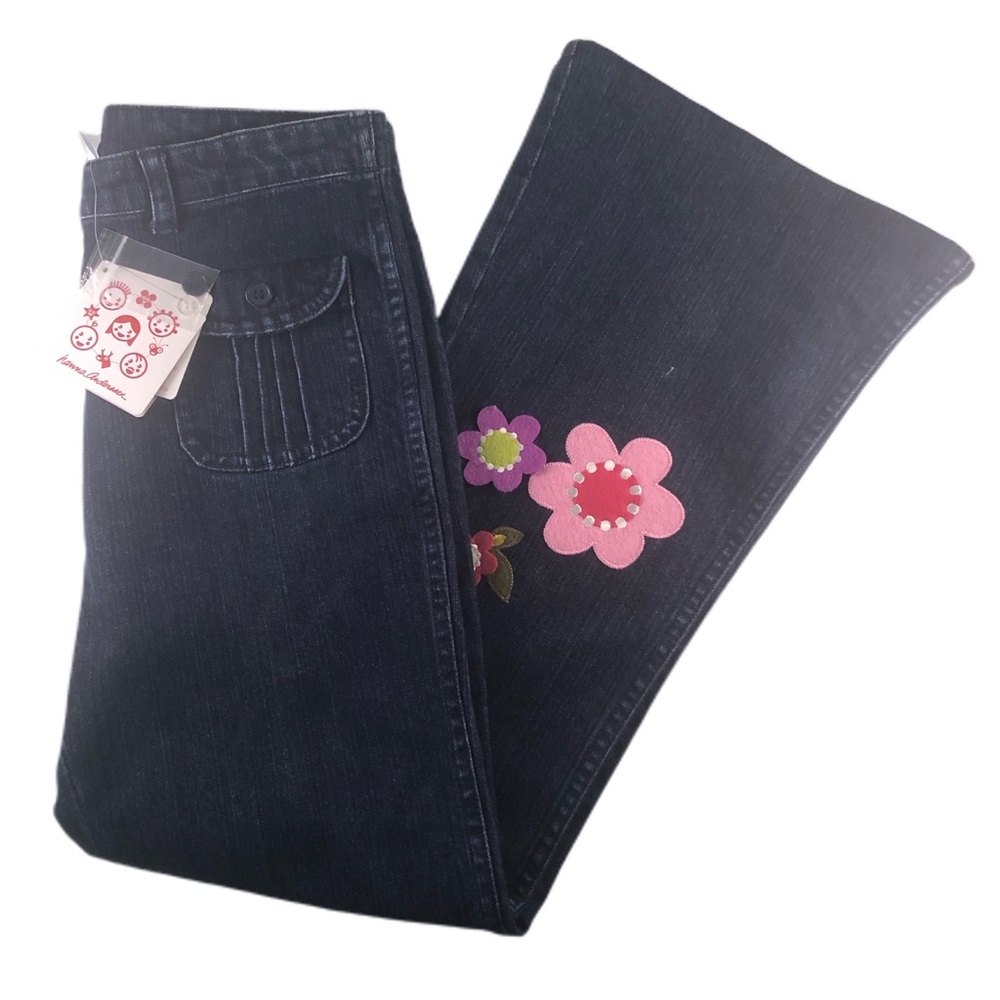 Hanna Andersson Girls Bell Bottom Jeans Size 10